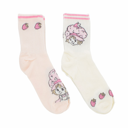 Strawberry Shortcake Pastel Women's Crew Socks 2-Pack